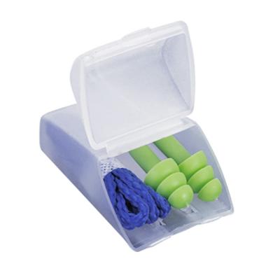 China Soft Silicone Reusable Anti Noise Environment Safety Industrial Ear Plug Ear Plugs In Box for sale