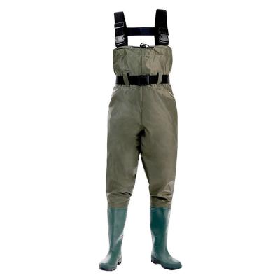 China Widely used in professional waterproof water related works puncture resistance fishing waders pants chest wader for sale