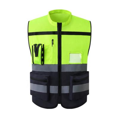 China LED FLASH In Stock Reflective 100% Polyester Safety Vest For Security for sale