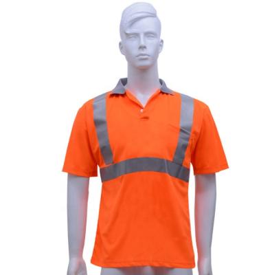 China Highlight Reflection Orange 3 Strips Road Safety Pavement Reflective Vest for sale