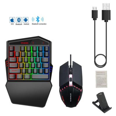 China Mini Mechanical Gaming Led Keyboard and Mouse Combo Gamer Set K99 PU-BG Wireless Gaming Keyboard and Mouse Combo for sale