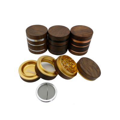 China 6063 Nut JC7023 Aluminum Aircraft Herb Grinder 62MM Aluminum Herb Grinder Accessories 4pieces Wood Herb Grinder Aircraft With Custom Logo for sale