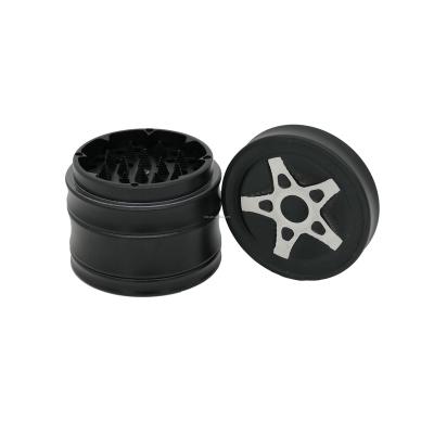 China Aircraft Aluminum 6063 Aircraft 60MM Aluminum Wheel JC9002 Style Custom Logo Smoking Accessories Herb Grinder Weed Grinder Sharp Diamond Teeth 4 PARTS for sale