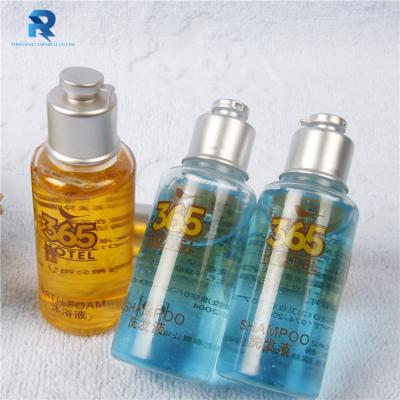 China Transparent Packaging 40ml Plastic Bottle Hotel Shampoo Shower Gel Antibacterial for sale