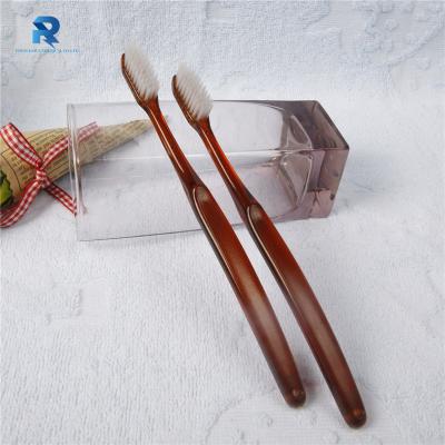 China Brand Hotel Disposable Custom Plastic Transparent Disposable Toothbrush for sale