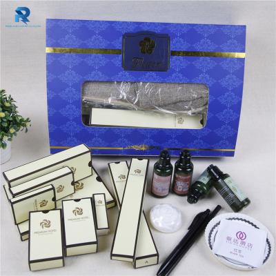 China Custom Label Printing Logo Hotel Guest Room Amenities Set PHA008 for sale