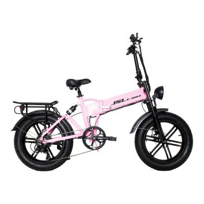 China Hot Selling Aluminum Alloy Inner Suspension Full Battery Electric Fat Bike Tire Folding Electric Bicycle Ebike for sale