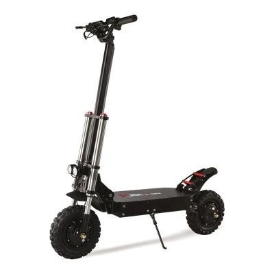 China Long Range Power 11 Inch 60v 1200w Double Motor Two Unisex Big Wheel Folding Electric Scooter E-Scooter for sale