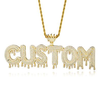 China TRENDY Stainless Steel Gold Plated Personalized Custom Name Necklace for sale