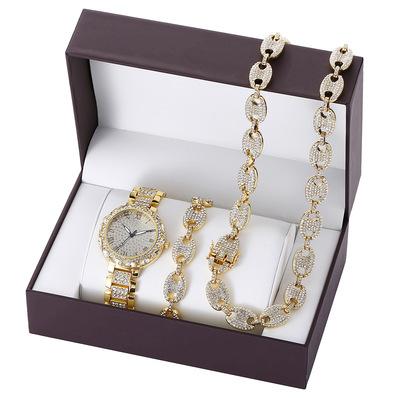 China Environmental Friendly Fashion Watch Jewelry Necklace Bracelet Sets for sale