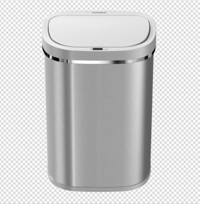 China Large 80L Stainless Steel 80L Kitchen Waste Bin Large 430 Stainless Steel Black Silver Black Eco-friendly for sale