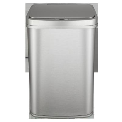 China Eco-friendly Rectangular Home Indoor Automatic Smart Waste Kitchen Stainless Steel Trash Bin Waste Bin Eco-friendly for sale