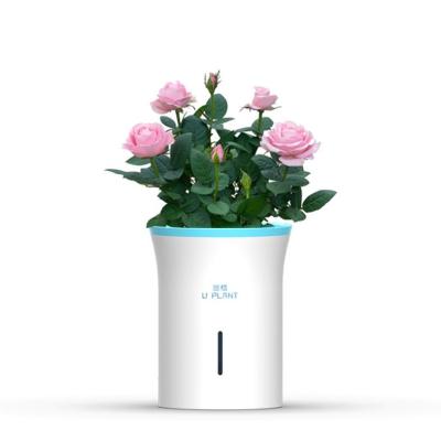 China Modern Home office decorations Holiday gifts Automatic watering flowerpot data monitoring smart plant growing flowerpots for sale