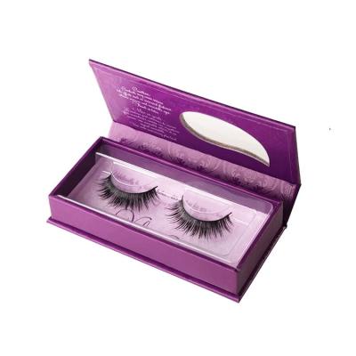 China Recycled Materials Drawer Gift Magnet Boxes Pack Eid Hair Luxury Lid Magnetic Folding Jewelry White Eyelash Packaging Box for sale