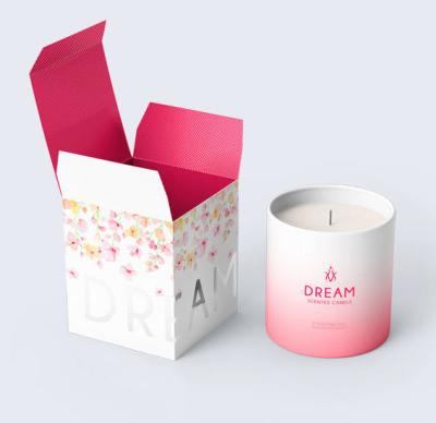 China Recycled Materials Custom Printing High Quality Cardboard Candle Packaging Box for sale