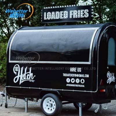 China American Standard WEBETTER Food Caravan Food Truck Trailer Used Commercial Food Supply Cart For Sale for sale