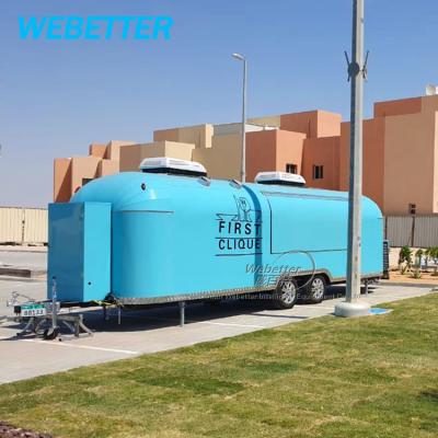 China Fashion design mobile food truck commercial food supply trailer for street food vending business for sale