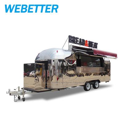 China food & WEBETTER Van stainless steel street food drinks / mobile food trailer / food truck for sale