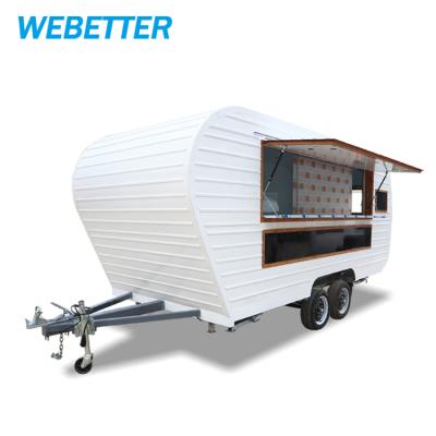 China WEBETTER vegetable processing factory food carts mobile trailers mobile food trucks for sale for sale