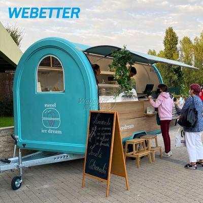 China Mobile Vegetable Processing Plant WEBETTER Coffee Pizza Hot Dog Cart Snack Truck Mini Food Cart Trailer For Sale for sale