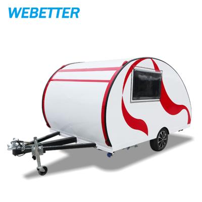 China Mini travel trailer WEBETTER teardrop camper caravan trailers for sale for sale