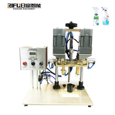 China Semi Automatic Head Office Shower Food Pump Machine Freeze /Desktop Pneumatic Screw Capping Machine for sale