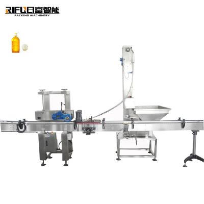 China Automatic Food Capping Machine for Soy Sauce Bottle, Powder Bottle PET Seasoning Capping Machine Equipment for sale