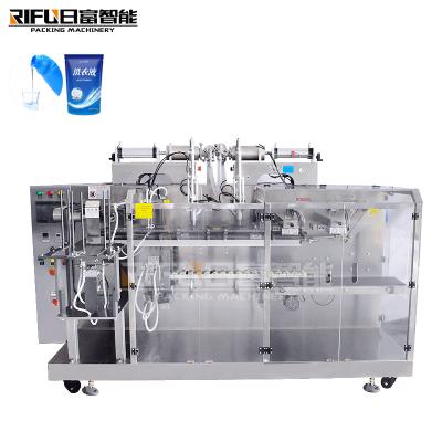 China Automatic Food Hand Sanitizer Horizontal Liquid Preformed Bag Packaging Machine for sale