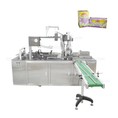 China Full Automatic Flat Type Memo Paper Film Cellophane Packaging Food Push Machine for sale