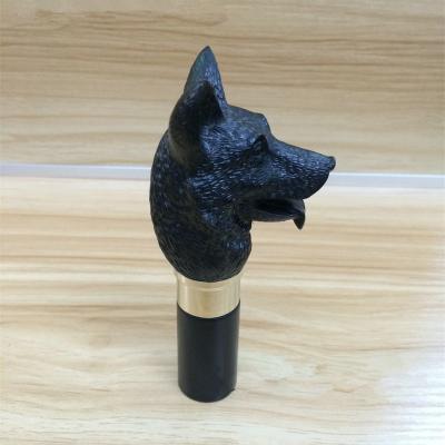 China Sustainable Pure Handmade Bar Use Dog Head Beer Tap Shift Knob for sale