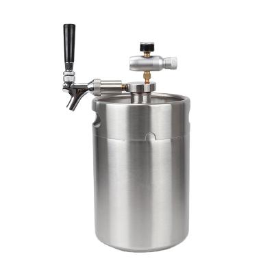 China Beer Party 2L Stainless Steel Beer Keg Dispenser Beer Shaker for sale