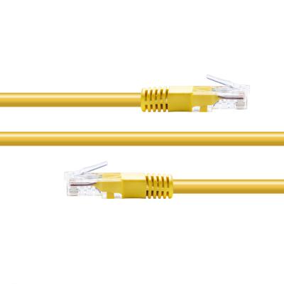 China tezy high quality car network RJ45 cat5 patch cable yellow patch cord 3m for sale