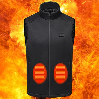 China Winter Unisex Men's Outdoor 9 Zone Usb Rechargeable Hunting Rechargeable Black Heater Anti-Shrink Heating Thermal Heated Vest for sale