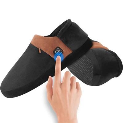 China Electric Usb 5v Battery Heated Warm Slippers Shoes 3 Levels Temperature Control Thermal Heated Slippers for sale