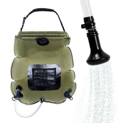 China Amazon Hotsale Portable 20L Portable Camping Shower Bag With Temperature Gauge for sale