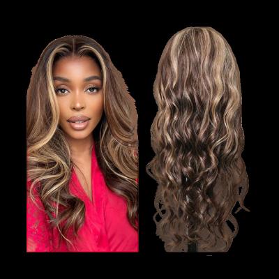 China Body Wave YRM hot new design colored brown cambodian raw remy  hair wig hd lace human hair full lace front wigs for white  women for sale