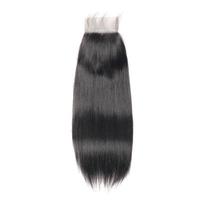 China Silky Straight Wave Brazilian Straight Human Hair Bundles with Frontal Closure 100% Unprocessed Virgin Human Hair Straight Bundles with 4X4 Frontal for sale