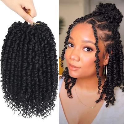 China Synthetic Crochet Braids Hair Extensions Pre twisted synthetic hair crochet braiding hair passion twist hair extension for sale