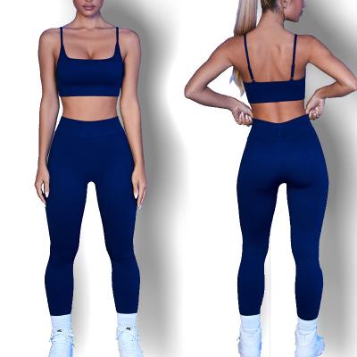 China 2022 New Ins Women's Breathable Hot Seamless Yoga Set Logo Print Workout Sports Free Yoga Sets Waist Size 5 Pieces Yoga Set for sale