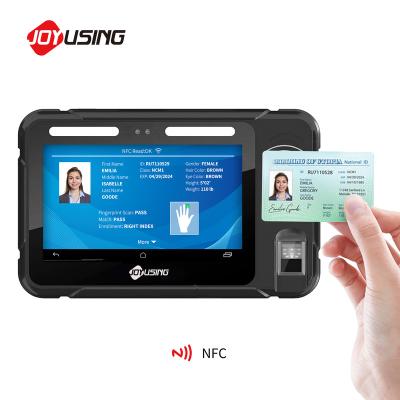 China Waterproof Android Tablet Fingerprint Scanner Citizen ID Biometric Terminal for sale