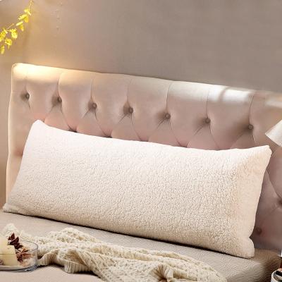 China Sherpa Pillow Cover Zipper Closure Faux Fur Extra Soft Warm Anti-Static Pillow Case Long Sale Body Pillow for sale