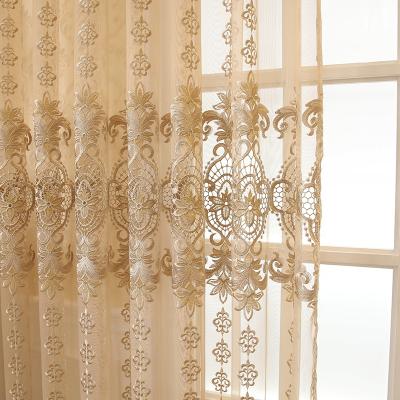 China Hot Sale European Style Cavity Window Screen Insulated Luxury Embroidered Water Soluble Villa Living Room Bedroom Balcony Partition Screen for sale