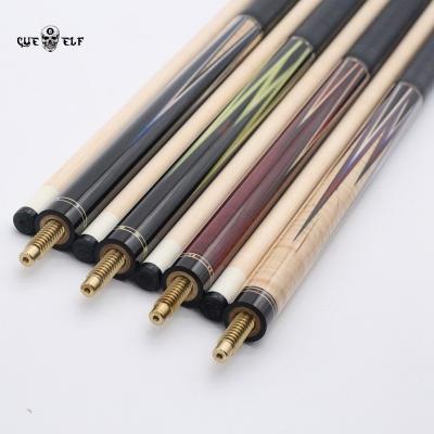 China Pointed Cue Sticks - Factory New Good Quality Cueelf Inlay Billiard Cue Sticks Maple Modern Canadian Hardwood Canvas Leather Handle for sale