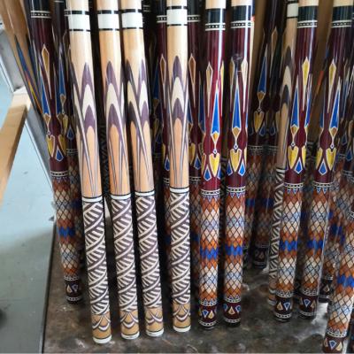 China Cueelf Sticker Modern Straight Billiard Carom Cue With Maple Shaft for sale