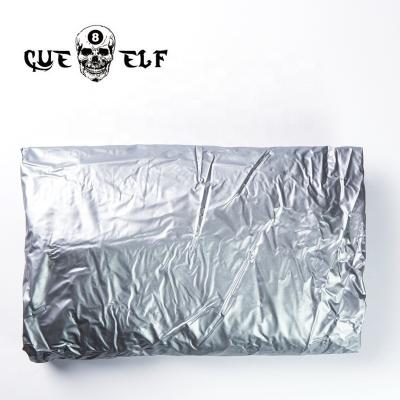 China cueelf modern silver billiard table cover tear resistant 7/8/9/10/12ft billiard pool table cover for sale