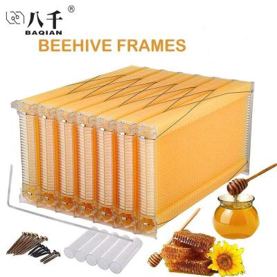 China Easily Assembled Automatic Plastic Honey Beekeeping Beehive 7x Chinese Style Honey Hive Hive Flow Frames For Brood Beekeeping Box for sale