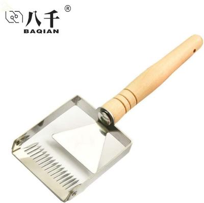 China Recyclable Stainless Steel Honey Scraper Fork Beekeeping Tools Unclogging Fork/Bee Scraper Shovel Tools for sale