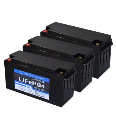 China Golf Carts 12v 150ah Lifepo4 Lithium Ion Battery For Solar System Home Energy Storage System for sale