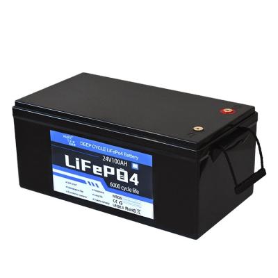 China Golf Carts 24v100ah Lithium Iron Phosphate Battery Deep Cycle Solar Battery Electric Motorcycle Batteries for sale