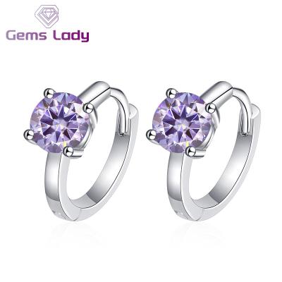 China TRENDY Silver GEMS LADY S925 Jewelry Stud Earrings With Shiny And Cute Star Shape For Couples Girlfriend Gift Party Wedding Anniversary for sale